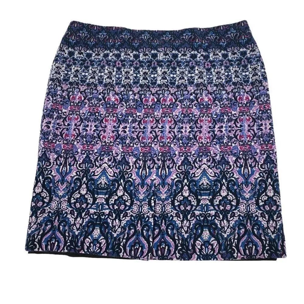 J. Jill Crinkle Knit Pencil Skirt Size Medium